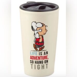 Charlie Brown & Snoopy Hallmark Travel Mug NWOT